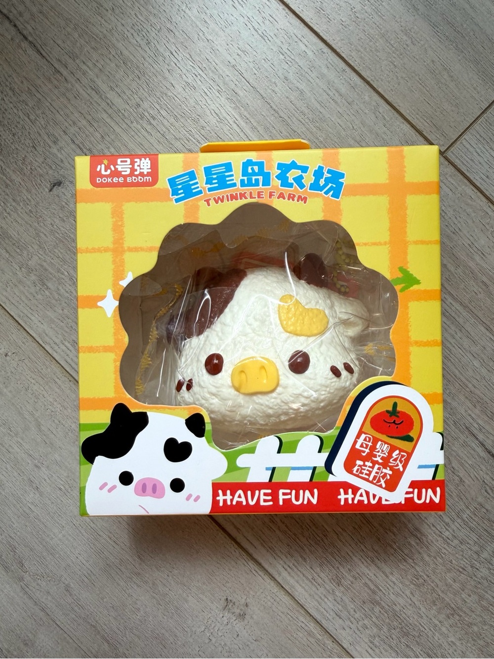 🆕 Twinkle Farm Cute Cow Squishy Toy - White